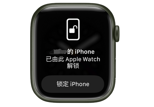 博湖苹果手机维修分享用 AppleWatch 解锁配备面容 ID 的 iPhone方法 